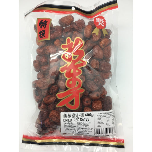 D018M New Eastland Brand - Dried Red Dates 400g - 25 bags / 1CTN - New Eastland Pty Ltd - Asian food wholesalers