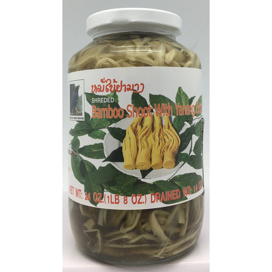 P031 Singing bird Brand - Shredded Bamboo shoot with Yanang Extract 24 OZ - 12 Jar / 1 CTN - New Eastland Pty Ltd - Asian food wholesalers