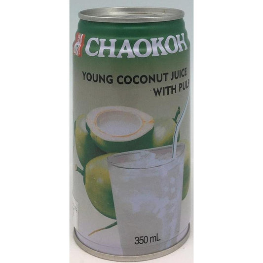 B011AP ChaoKoh Brand-Young Coconut Juice With Pulp 350ml - 24 can /1ctn - New Eastland Pty Ltd - Asian food wholesalers