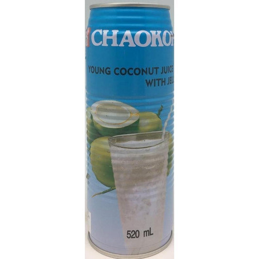 B011CJ ChaoKoh Brand-Young Coconut Juice With Jelly 520ml - 24 can /1ctn - New Eastland Pty Ltd - Asian food wholesalers