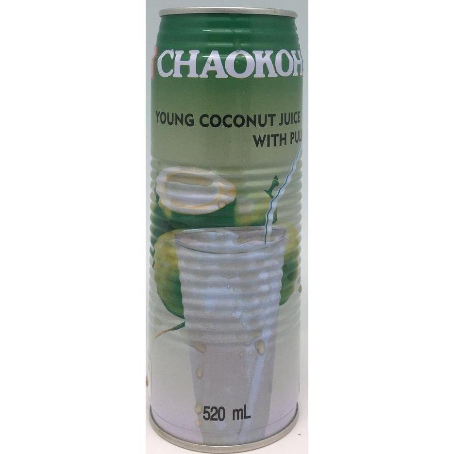 B011CP ChaoKoh Brand-Young Coconut Juice With Pulp 520ml - 24 can /1ctn - New Eastland Pty Ltd - Asian food wholesalers