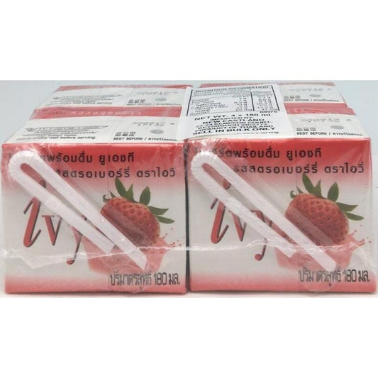B037S Ivy Brand - Strawberry Flavour Drinking Yoghurt Drink 180ml - 48 box /1ctn - New Eastland Pty Ltd - Asian food wholesalers