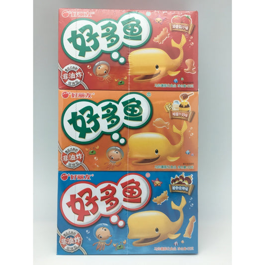 C019 HaoLiYou brand - Rice Crackers (Pack of 3 Honey, BBQ and Tomato Flavour)33g x 3pcs  - 20 box/1ctn - New Eastland Pty Ltd - Asian food wholesalers