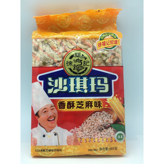 C024S He Fu Ji Brand - Soft Flour Cake Sesame 469g - 12 bags/1ctn - New Eastland Pty Ltd - Asian food wholesalers