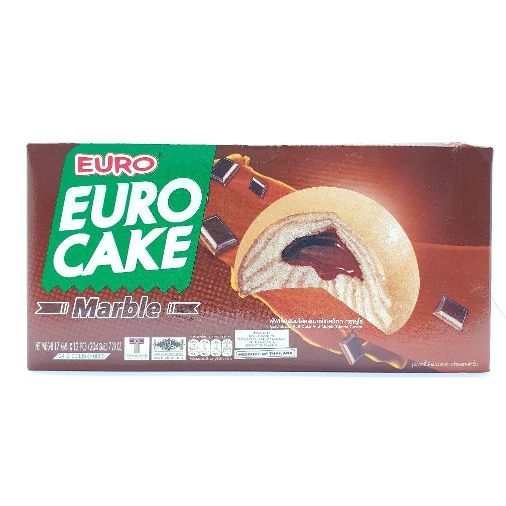 C028TC Euro Cake Chocolate Marble 12 PC -  12/CTN - New Eastland Pty Ltd - Asian food wholesalers