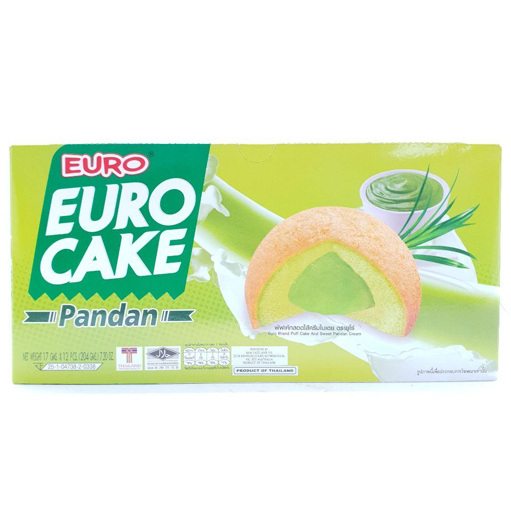 C028TD Euro Cake Pandan 12 PC -  12/CTN - New Eastland Pty Ltd - Asian food wholesalers