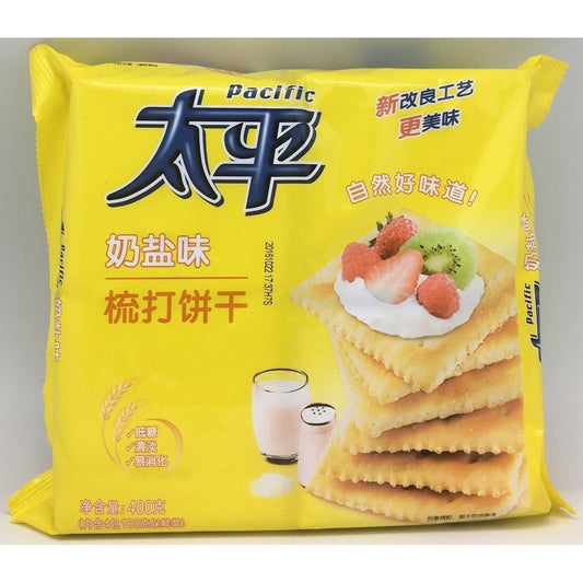 C035M Pacific Brand - Crackers Salt Flavour 400g - 12 bags / 1CTN - New Eastland Pty Ltd - Asian food wholesalers