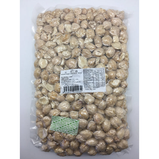 D034K New Eastland Brand - Roasted Candle Nut 1kg - 10 bags / 1CTN - New Eastland Pty Ltd - Asian food wholesalers