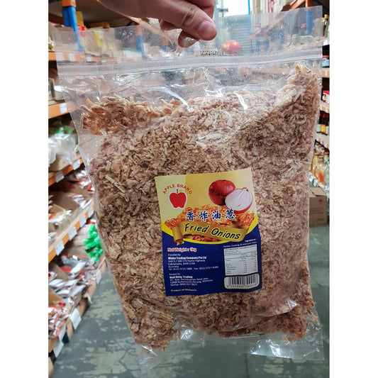 D100K apple Brand -  Fried onion 1kg - 12 bags / 1 CTN - New Eastland Pty Ltd - Asian food wholesalers
