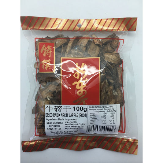 D111S New Eastland Pty Ltd - Dried Radix Arctil Lappae (root) 100g - 50 bags / 1 CTN - New Eastland Pty Ltd - Asian food wholesalers