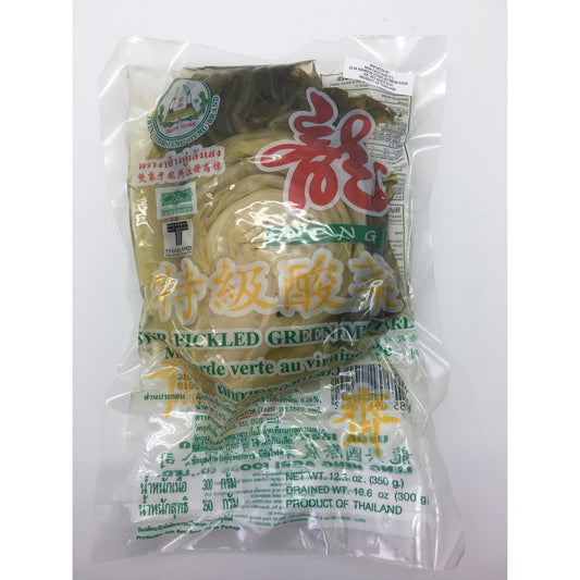 D138T Twin Tusk Leng Heng Brand - Pickled Green Mustard 350g - 36 bags / 1CTN - New Eastland Pty Ltd - Asian food wholesalers