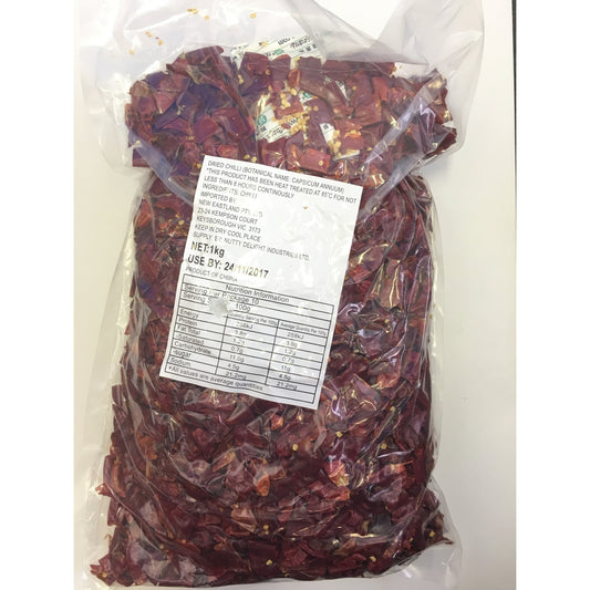 D157K New Eastland Brand - Dried Red Hot Chilli Ring 1kg - 12 bags / 1 CTN - New Eastland Pty Ltd - Asian food wholesalers