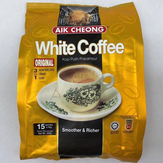 I007A Aik Cheong Brand - White Coffee Instant 15x40g - 20 bags / 1 CTN