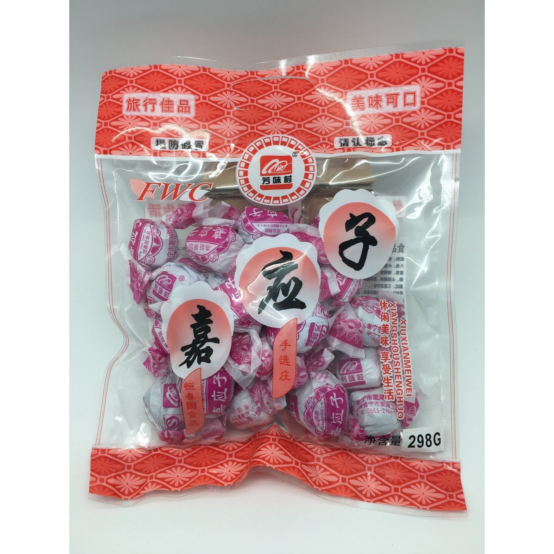 J025J Fang Wei Cun Brand - Preserved Plum 298g - 40 bags / 1 CTN - New Eastland Pty Ltd - Asian food wholesalers