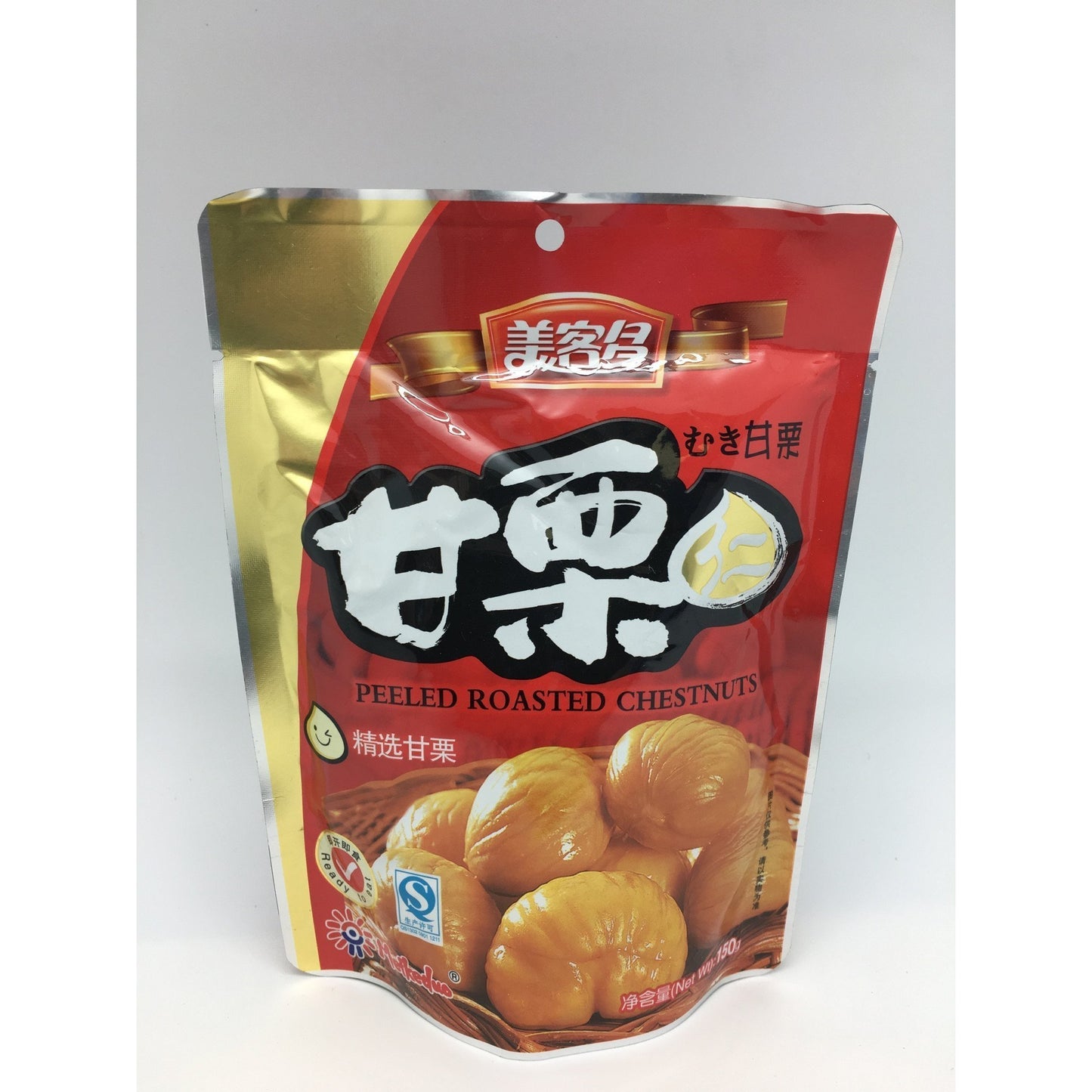 J029M MeiKeDuo Brand - Peeled Roasted Chestnuts 150g - 50 bags / 1 CTN - New Eastland Pty Ltd - Asian food wholesalers