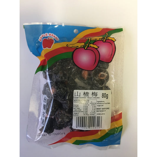J031S Apple brand - Hawthorne Fruit Prune 80g - 10 packet / 1 Bag - New Eastland Pty Ltd - Asian food wholesalers