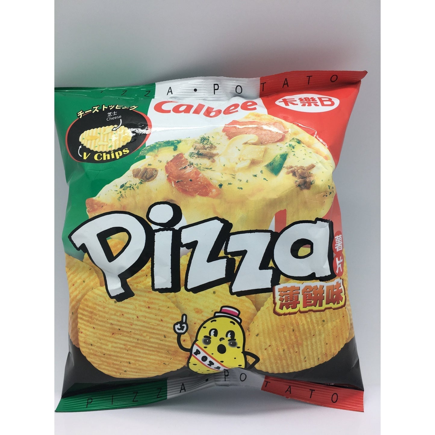 J072P Calbee - Potato Chips (Pizza Flavour) 55g - 20 bags / 1 CTN - New Eastland Pty Ltd - Asian food wholesalers