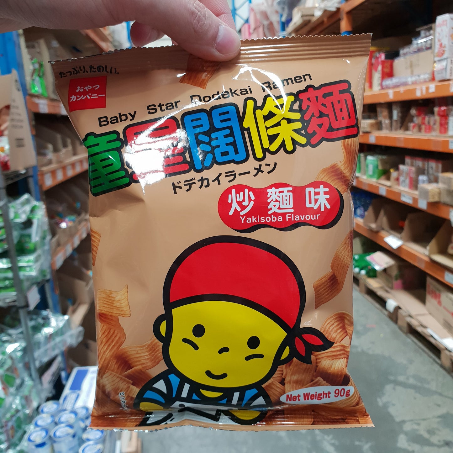 N022CS Baby Star brand - Dodekai Ramen yakisoba flavour 90g - 16 bags / 1CTN - New Eastland Pty Ltd - Asian food wholesalers