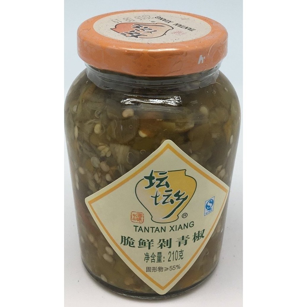 P003C Tan Tan Xiang Brand - Pickled Ground Green Chilli 210g - 12 jar / 1 CTN - New Eastland Pty Ltd - Asian food wholesalers