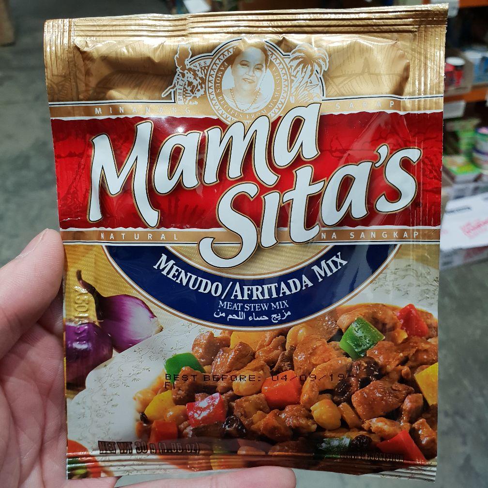 PD004MS Mama Sitas Brand - (Afritada) Meat Stew Mix 30g -  72 bags / 1CTN - New Eastland Pty Ltd - Asian food wholesalers