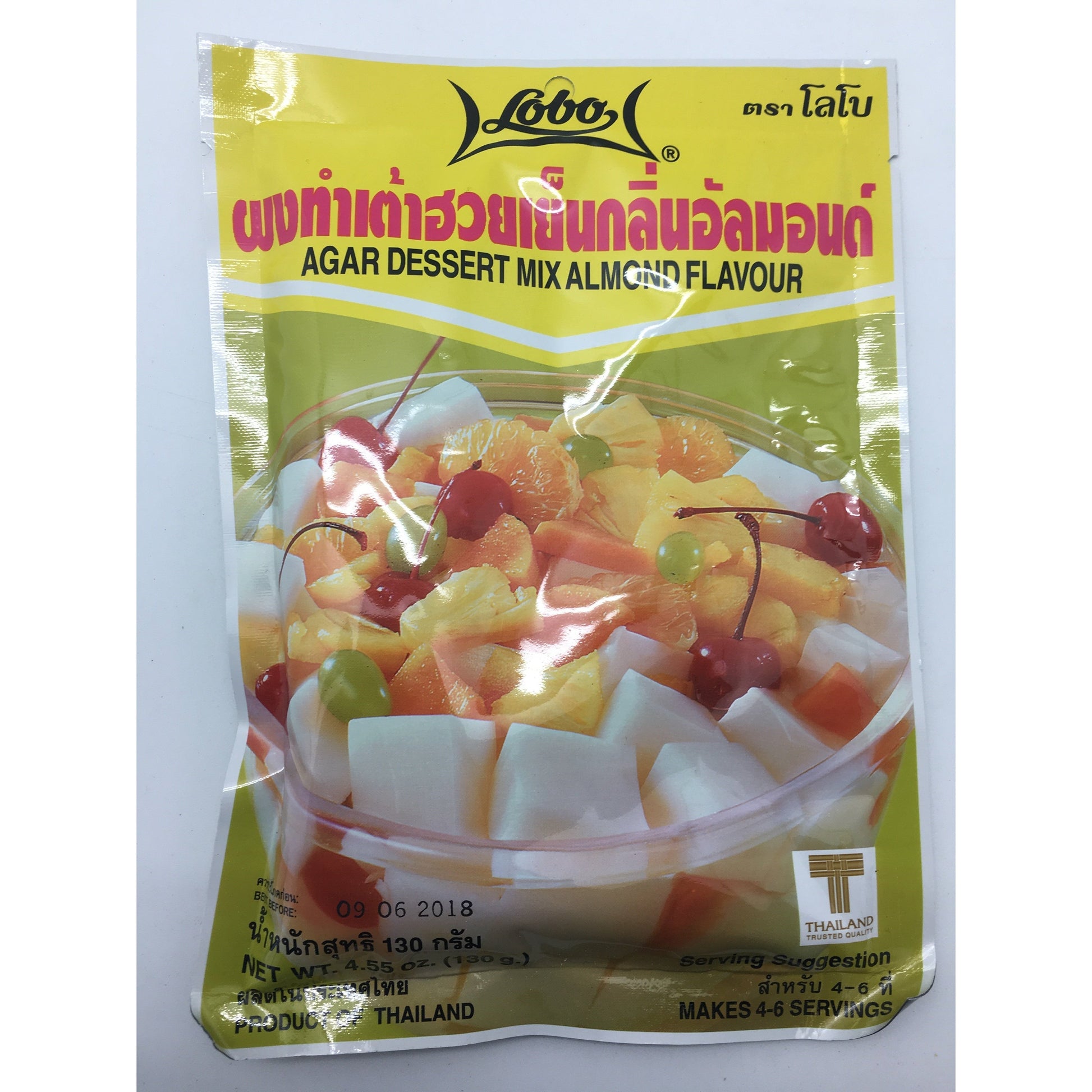 PD008D Lobo Brand -Agar Dessert Mix Almond Flavour 130g -  120 bags / 1CTN - New Eastland Pty Ltd - Asian food wholesalers