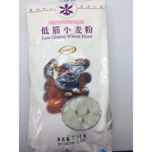 PD009ML Purple Orchid Brand - Low Gluten Wheat Four 2.5kg - 8 bags / 1 CTN - New Eastland Pty Ltd - Asian food wholesalers