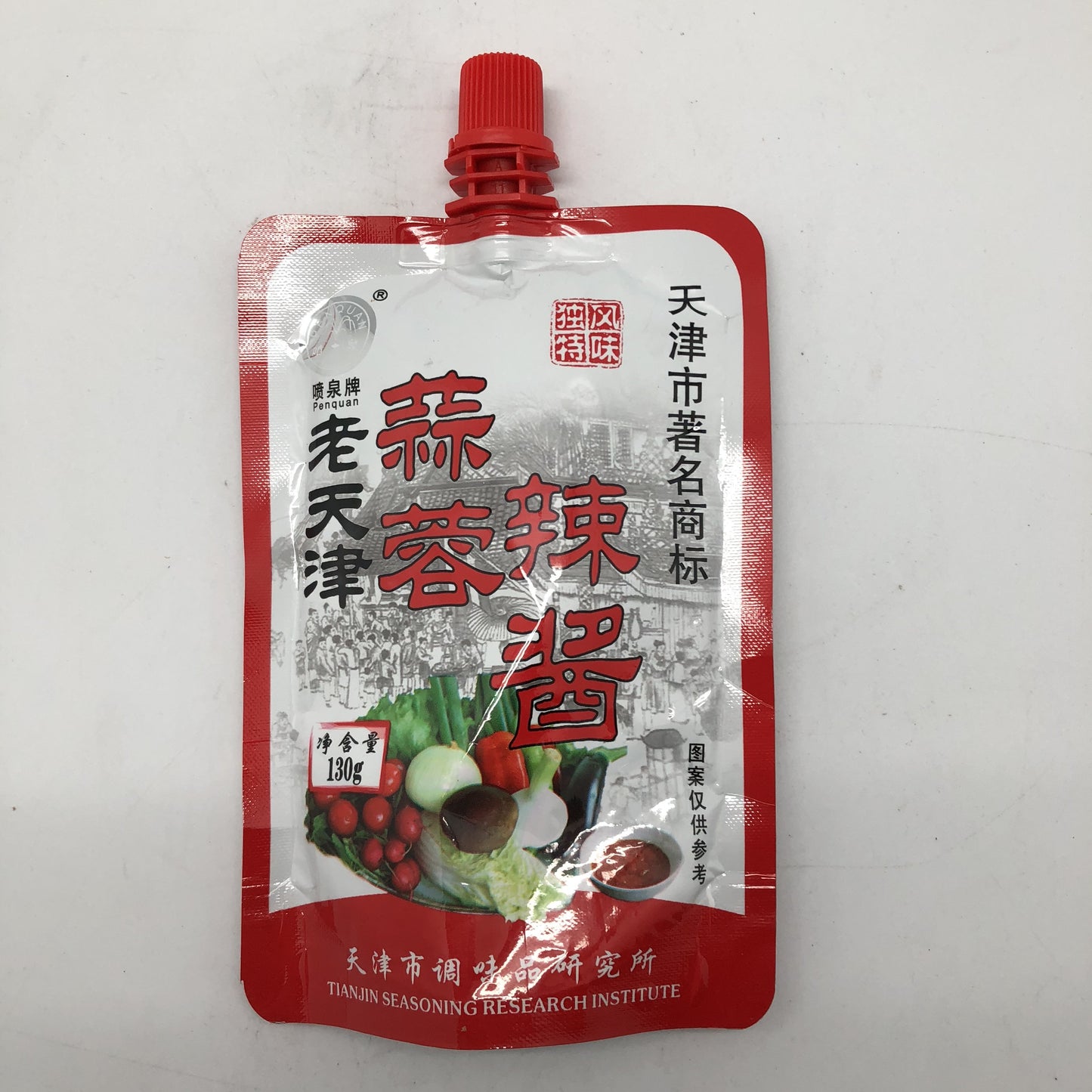 Q028G Pen Quan - PenQuan Chilli Garlic Sauce 130g - 40 bags / 1CTN - New Eastland Pty Ltd - Asian food wholesalers