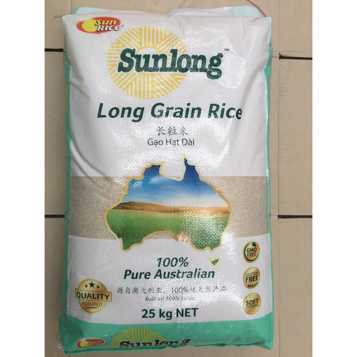 R004 Sun Rice- Long Grain Rice 25kg - 1 bag - New Eastland Pty Ltd - Asian food wholesalers