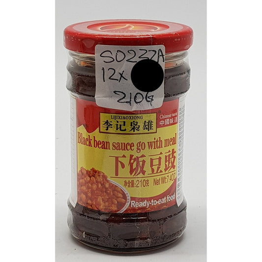 S023ZA Li Ji Xiao Xiong Brand - Black Bean Sauce 210g - 12 jar/CTN - New Eastland Pty Ltd - Asian food wholesalers