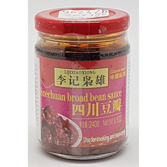 S023ZB Li Ji Xiao Xiong Brand - SzeChuan Broad Bean Sauce 240g -  20- jar / 1CTN - New Eastland Pty Ltd - Asian food wholesalers
