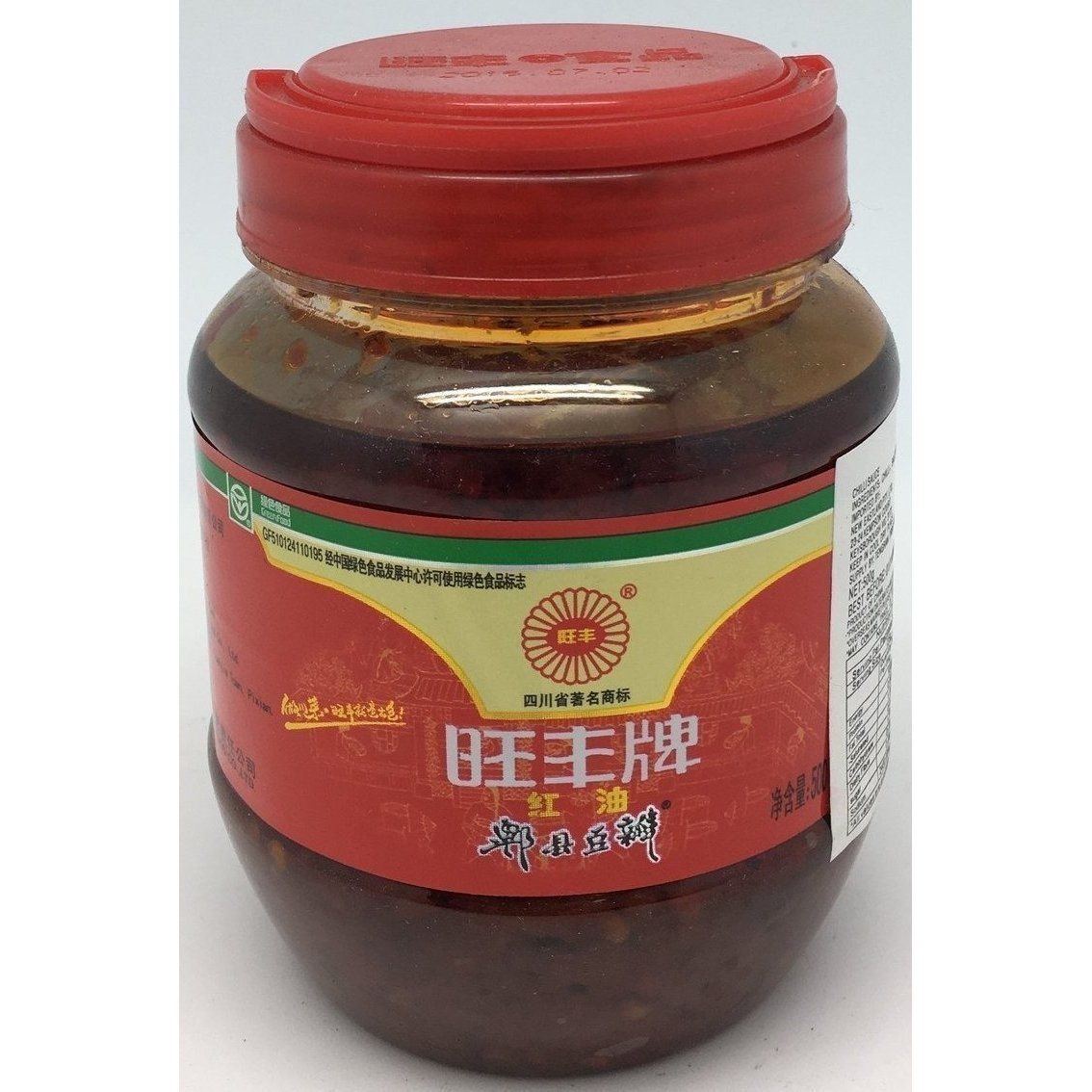 S024S Wang Feng Brand - Chilli Bean Sauce 500g -  12 jar / 1CTN - New Eastland Pty Ltd - Asian food wholesalers