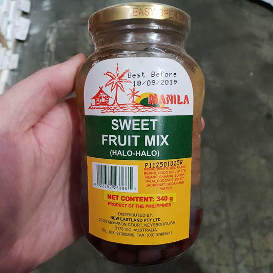 S051 Manila Brand - Sweet Fruit Mix 340g -  24 jar / 1CTN - New Eastland Pty Ltd - Asian food wholesalers