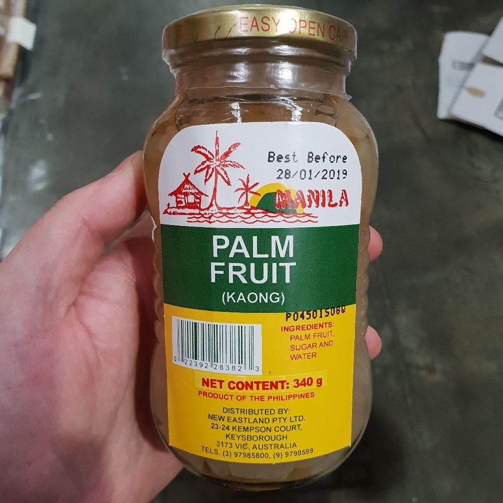 S052 Manila Brand - Palm Fruit 340g -  24 jar / 1CTN - New Eastland Pty Ltd - Asian food wholesalers