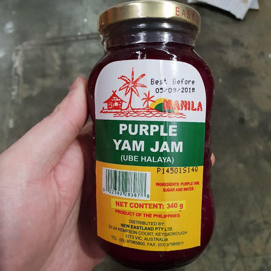 S053 Manila Brand - Purple Yam Jam 340g -  24 jar / 1CTN - New Eastland Pty Ltd - Asian food wholesalers