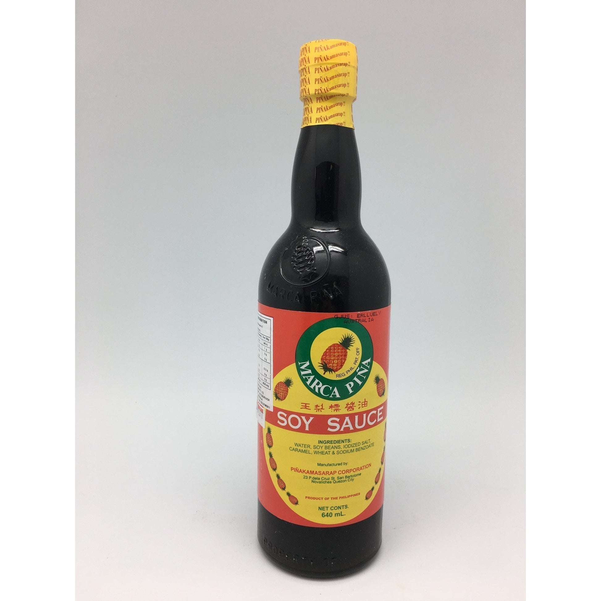 S066 Marca Pina Brand - Soy Sauce 640ml -  12 bot / 1ctn - New Eastland Pty Ltd - Asian food wholesalers