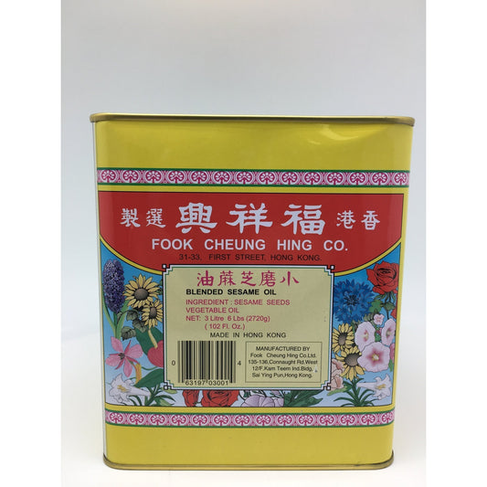 S079L Fook Cheung Hing Co Brand - Blended Sesame Oil 3Lt -  6 TIN / 1ctn - New Eastland Pty Ltd - Asian food wholesalers