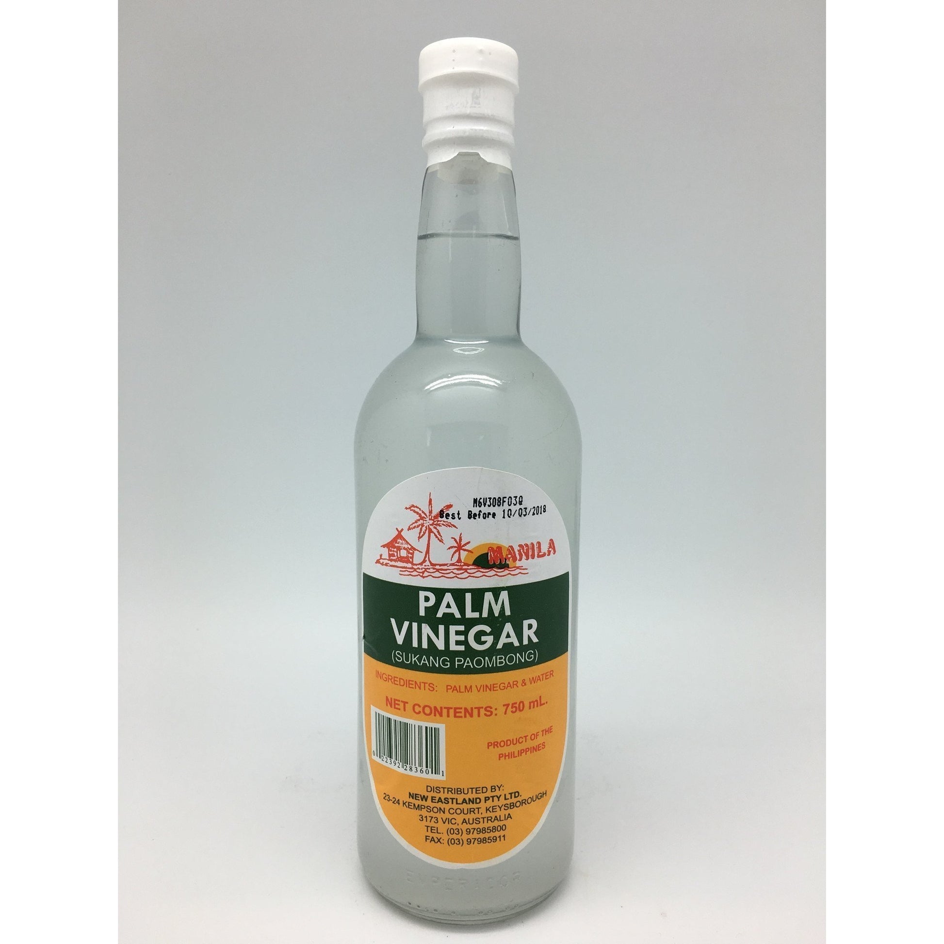 S110P Manila Brand - Palm Vinegar 750ml - 12 bot / 1CTN - New Eastland Pty Ltd - Asian food wholesalers