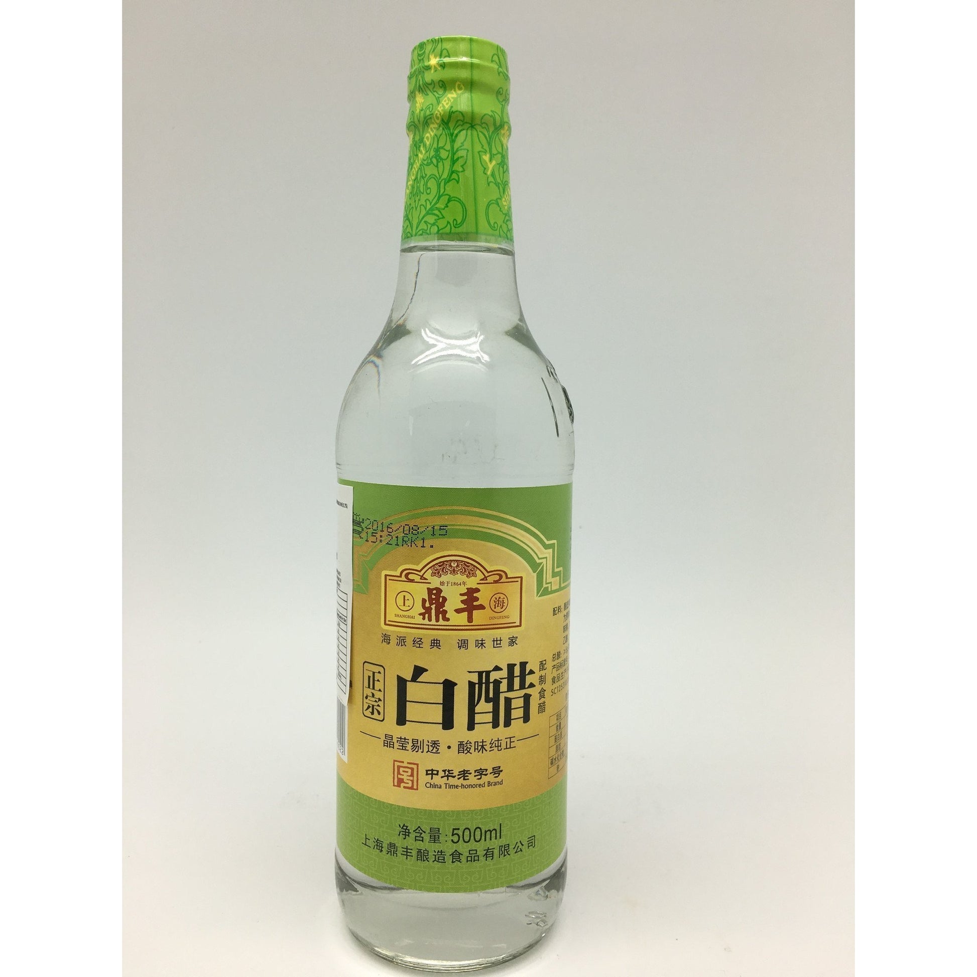 S112T Shanghai Dingfeng Brand - White Vinegar 500ml - 12 bot / 1CTN - New Eastland Pty Ltd - Asian food wholesalers