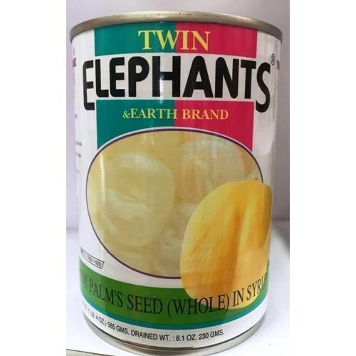 T007W Twin Elephants & Earth Brand -Palm seed Jackfruit (Whole) in Syrup 565g - 24 tin / 1 CTN - New Eastland Pty Ltd - Asian food wholesalers