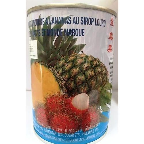 T008 TBD Brand -Pineapple and Rambutan in Syrup 565g - 24 tin / 1 CTN - New Eastland Pty Ltd - Asian food wholesalers