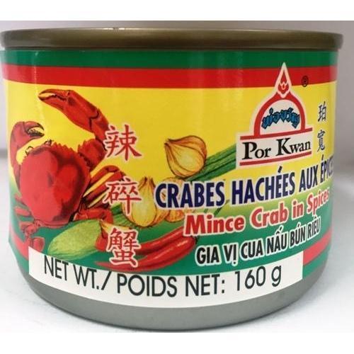 T046C Por Kwan Brand -Minced Crab in Spice 160g - 48 tin / 1 CTN - New Eastland Pty Ltd - Asian food wholesalers