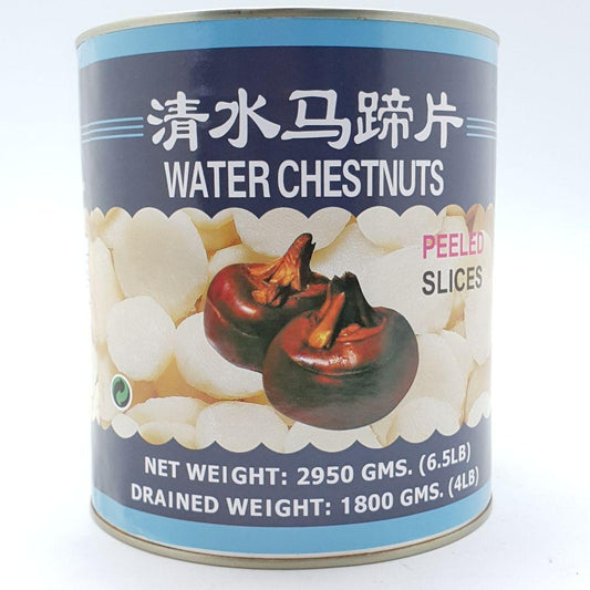 T057L (L) Water Chestnut 3KG - 6 tin/CTN - New Eastland Pty Ltd - Asian food wholesalers
