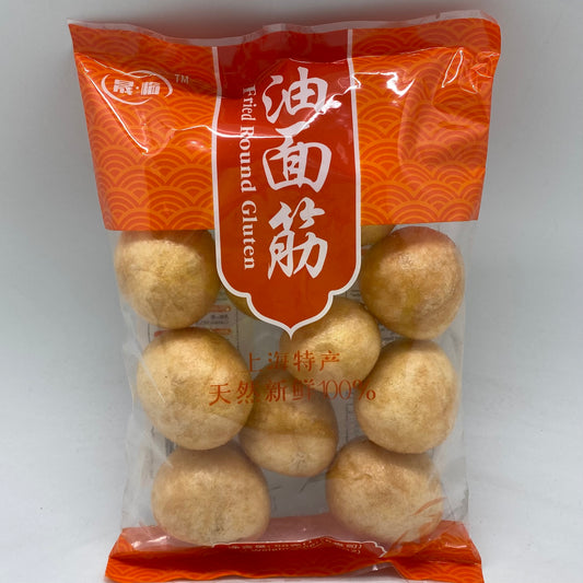 V013 Sheng Hao Brand- Fried Round Gluten 50g - 50 bags / 1 CTN